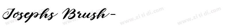 Josephs Brush字体转换